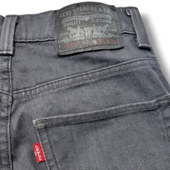 Levi's Jeans Size 28 W28"xL27.5" Men's Levi's 511 Skinny Jeans Gray Denim Pants - Picture 6 of 7